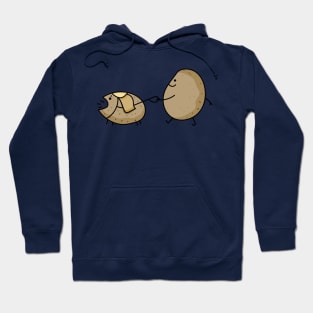 Funny potato with dog for vegans Hoodie